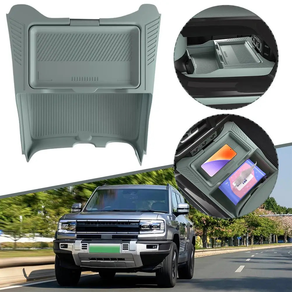 BYD Leopard 5 Storage Box – 2024-2025 Dual-Layer Central Console Organizer