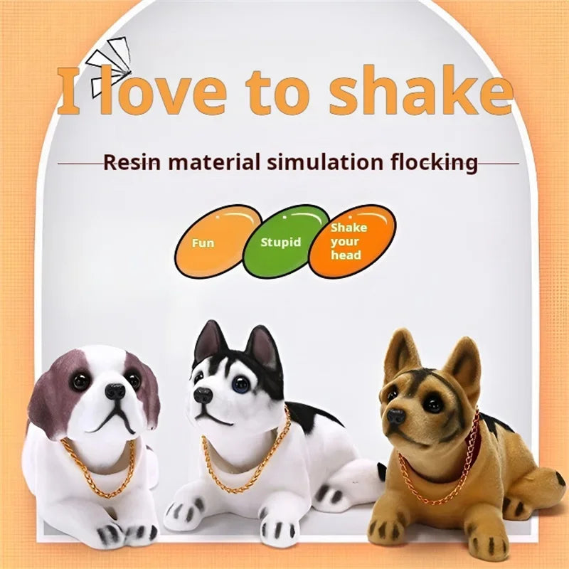 Simulation Puppy Car Ornament – Shaking Head Console Decor