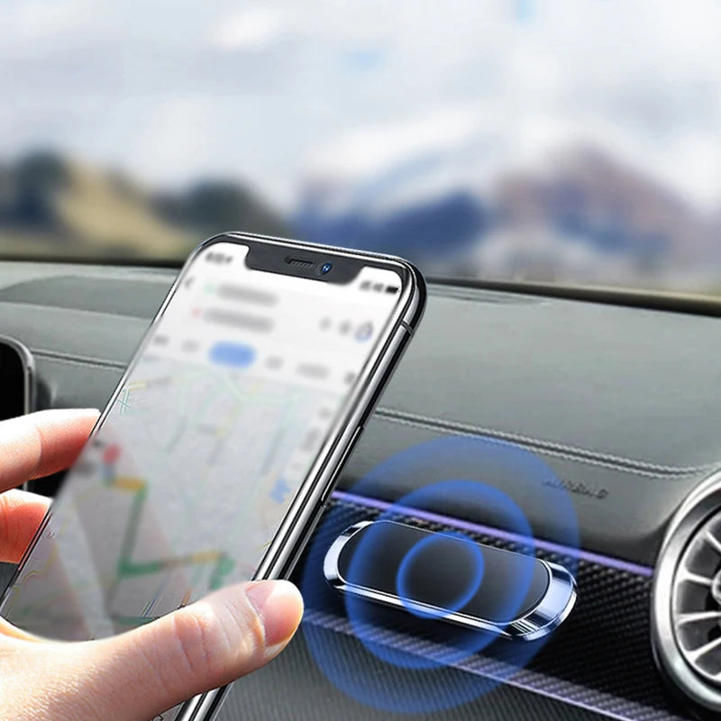 Mini Magnetic Car Phone Holder – Strong N40 Strip Mount