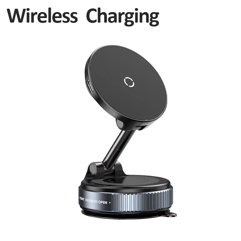 Magnetic Wireless Car Charger – 360° Fast Charging Mount