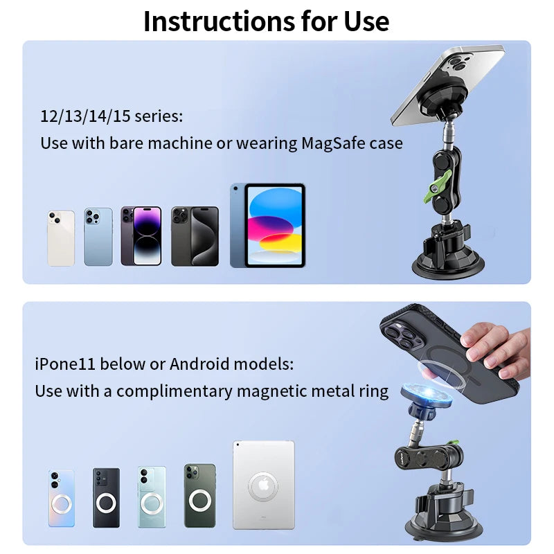 Magnetic Phone Holder – 360° Car Mount