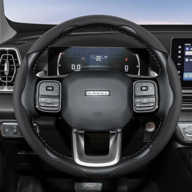 GWM Haval H5 Steering Wheel Cover – 2025 Leather Edition