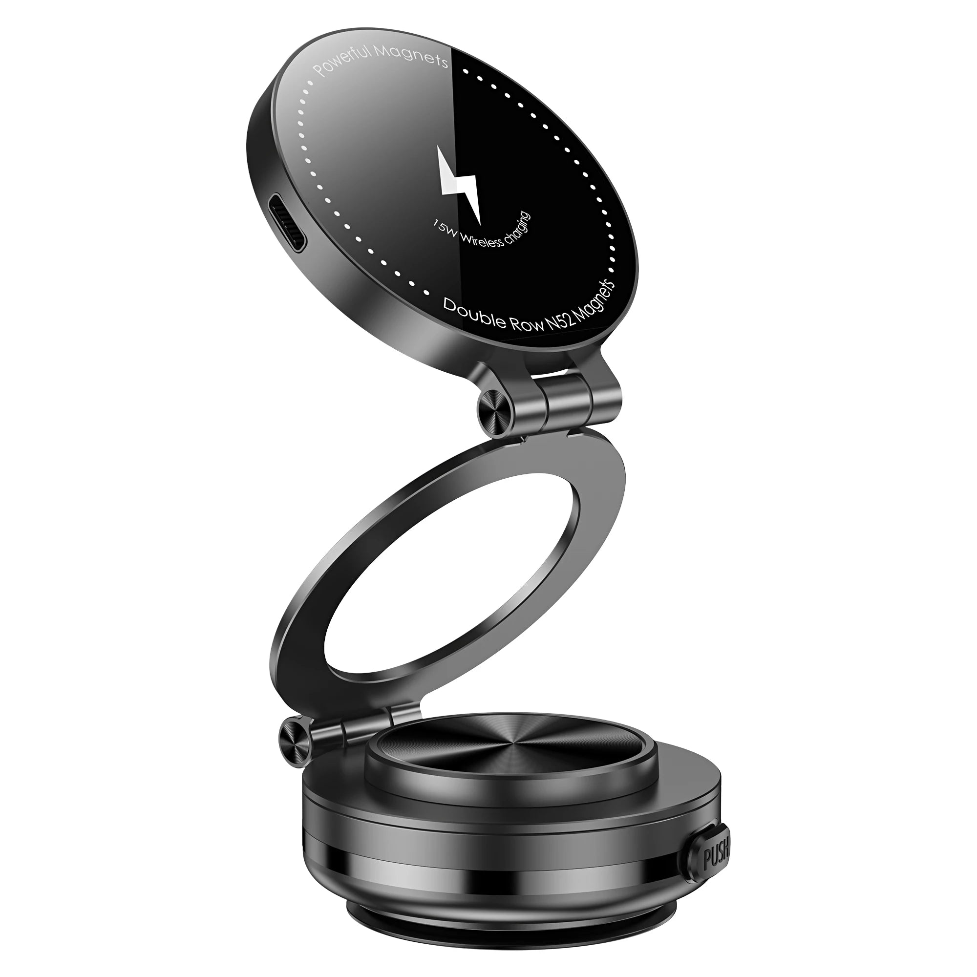 Magnetic Wireless Charger – 360° Car Mount