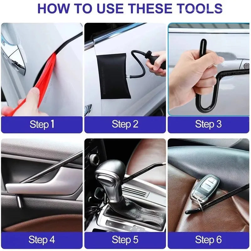 PWS Car Door Unlock Kit – Long Reach Lockout Tool Set