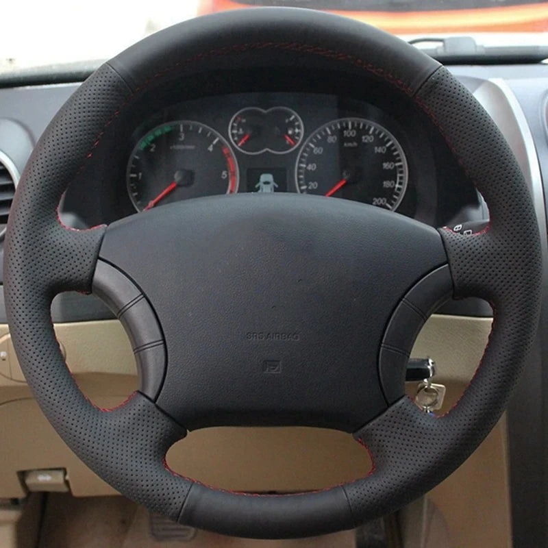 Haval H3/H5 Steering Wheel Cover – Hand-Stitched Leather