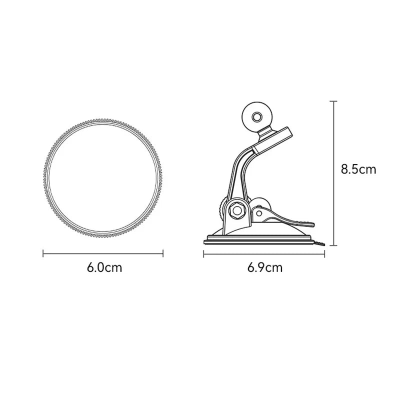 Magnetic Phone Holder – Foldable Dashboard Mount