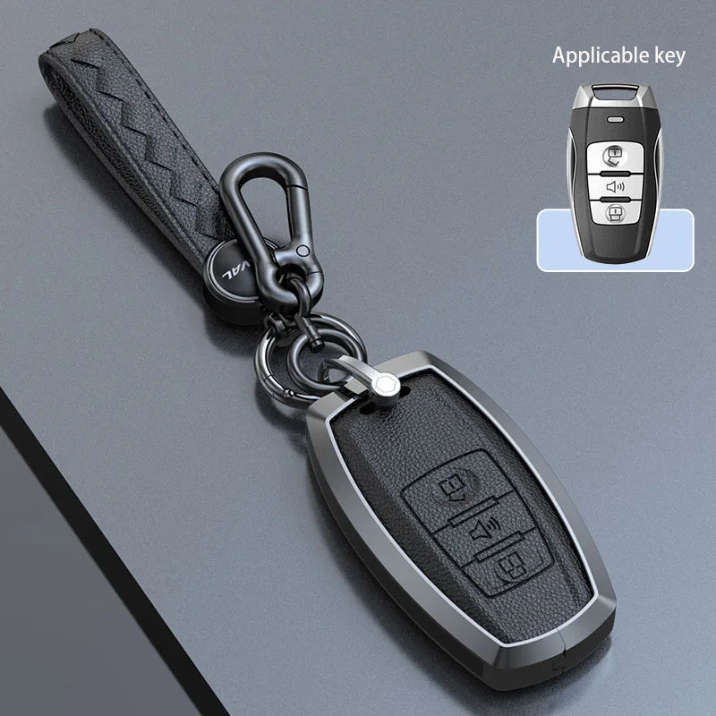 Haval Key Case – Zinc Alloy Leather Cover H1 H6 H7 H4 H9 F5 F7 H2S