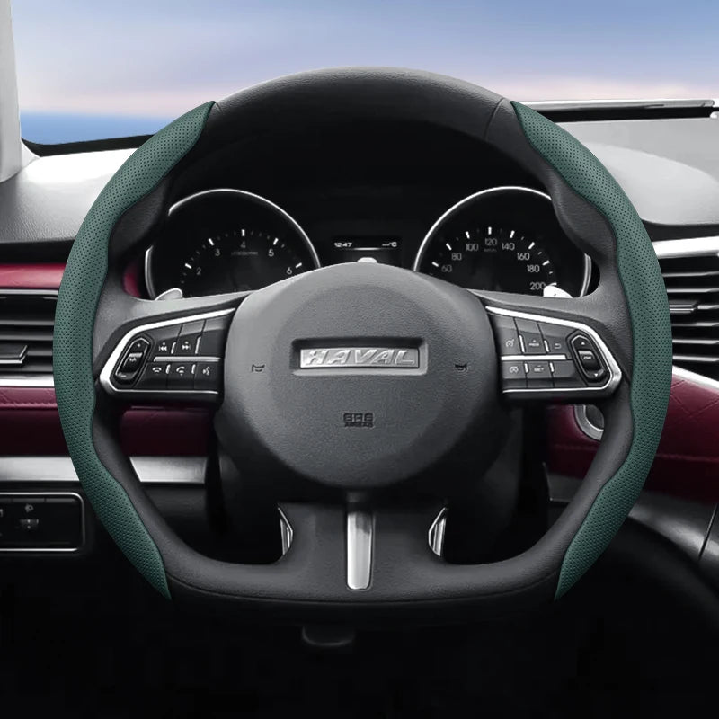 GWM Haval H5 Steering Wheel Cover – 2025 Leather Edition