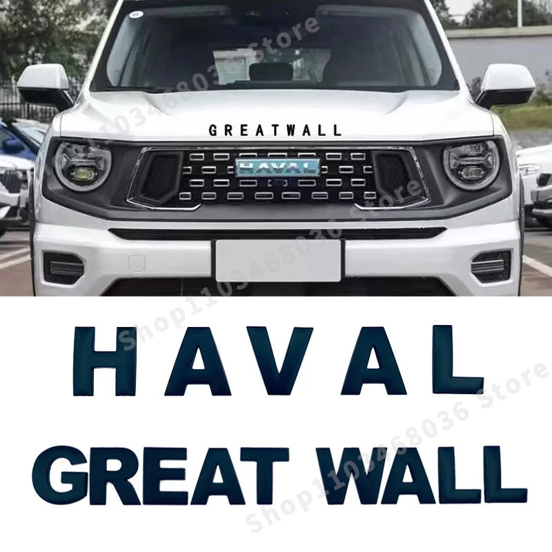 Haval 3D Metal Emblem – Hood & Trunk Badge Sticker