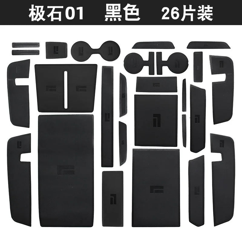 Geely ROX 01 Groove Mat Set – Center Console & Door Slot Liners