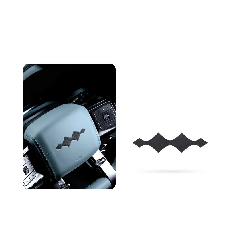 BYD Leopard 5 Steering Wheel Logo Sticker – Suede Decorative Trim