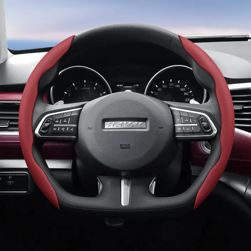 GWM Haval H5 Steering Wheel Cover – 2025 Leather Edition