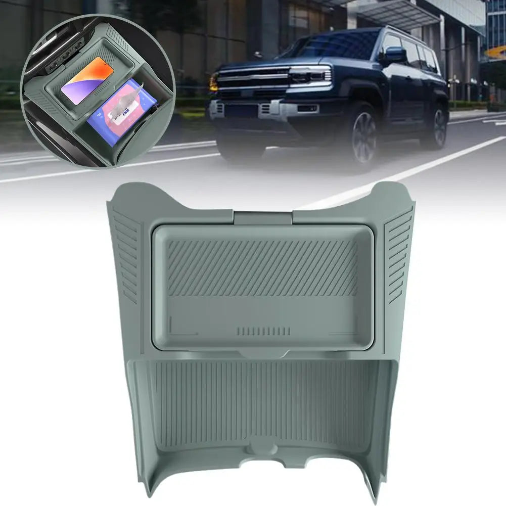 BYD Leopard 5 Storage Box – 2024-2025 Dual-Layer Central Console Organizer