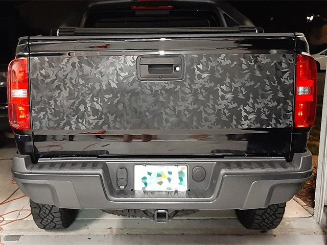 Black Forged Carbon Fiber Vinyl Wrap – Honeycomb Car Film