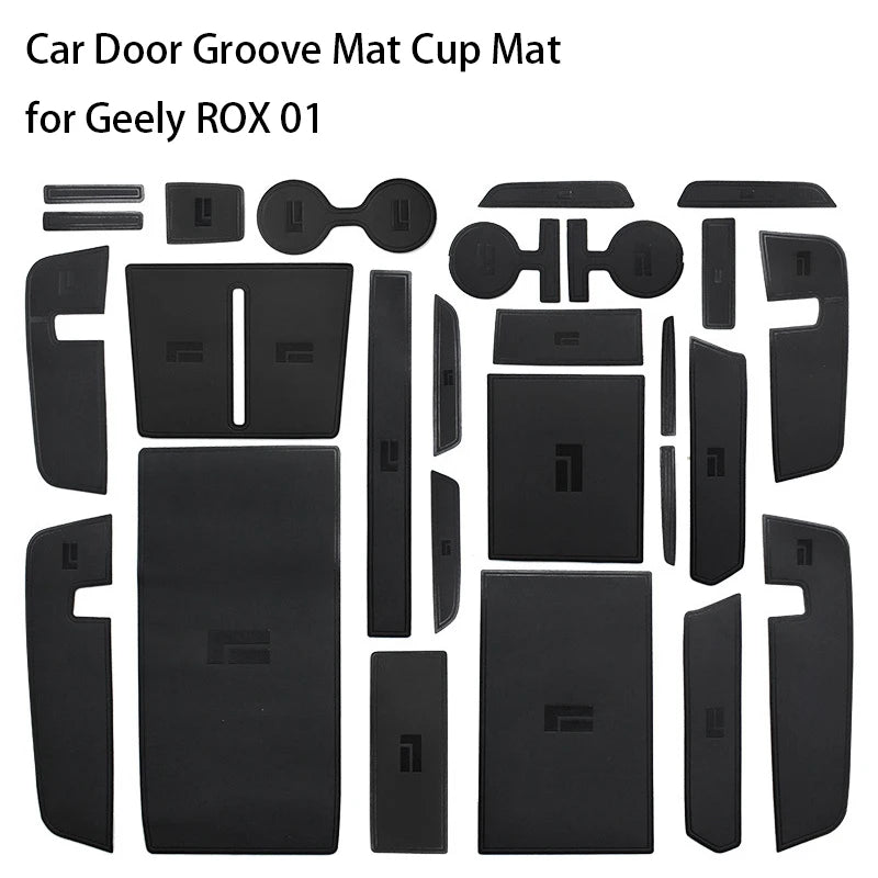 Geely ROX 01 Groove Mat Set – Center Console & Door Slot Liners