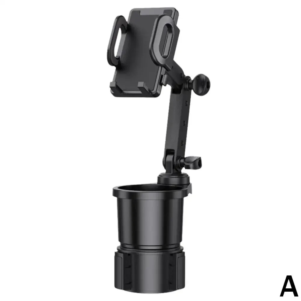 2-in-1 Car Cup & Phone Holder – Adjustable Auto Adapter
