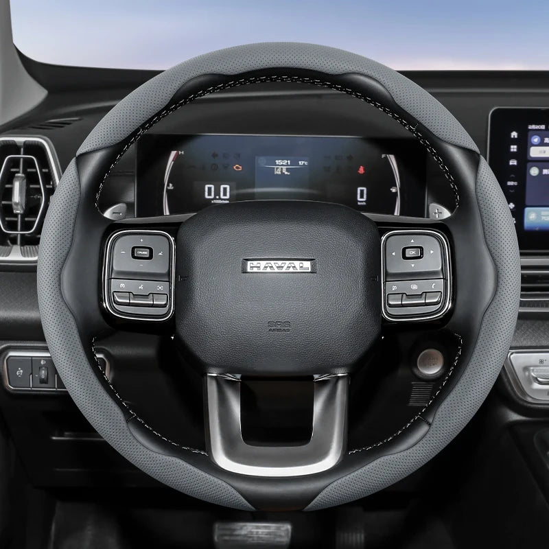 GWM Haval H5 Steering Wheel Cover – 2025 Leather Edition