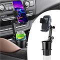 2-in-1 Car Cup Phone Holder – Adjustable 360° Mount