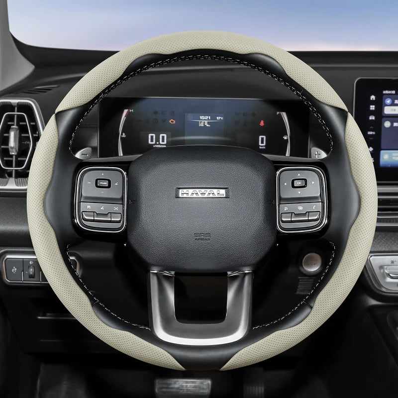 GWM Haval H5 Steering Wheel Cover – 2025 Leather Edition
