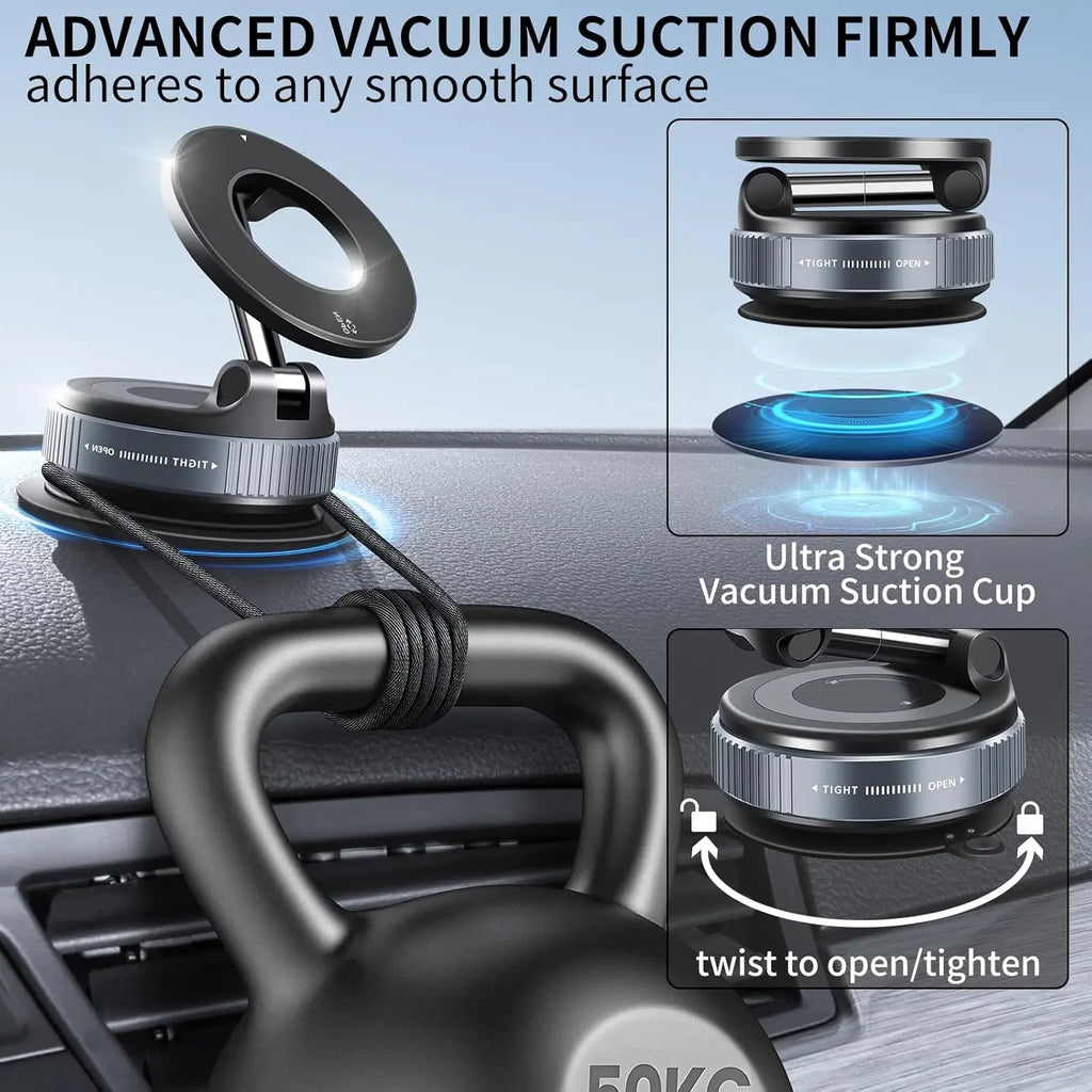 Magnetic Phone Holder – Foldable Car Mount