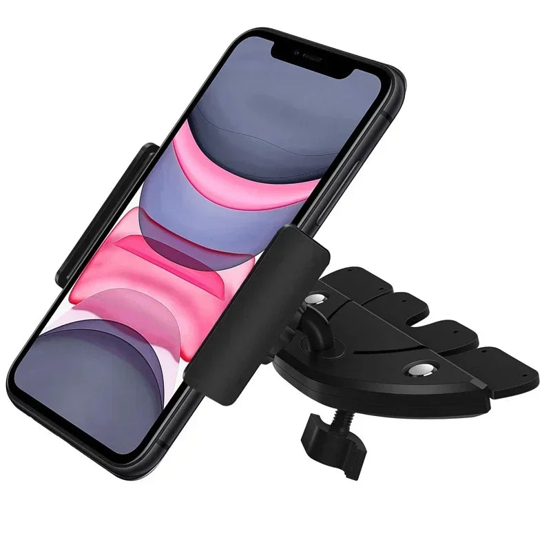 Universal CD Slot Car Phone Holder – 360° Adjustable Mount