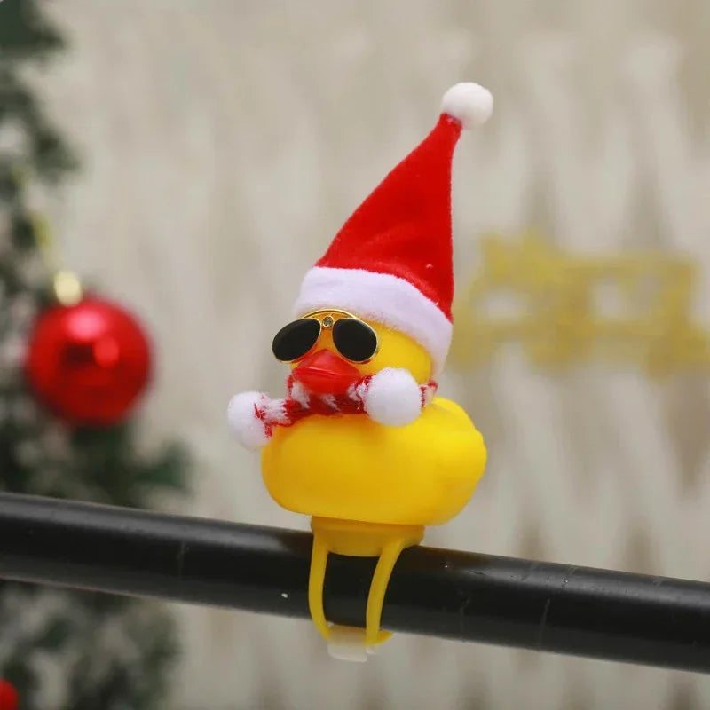 Christmas Rubber Duck Helmet – Propeller Car & Bike Decoration