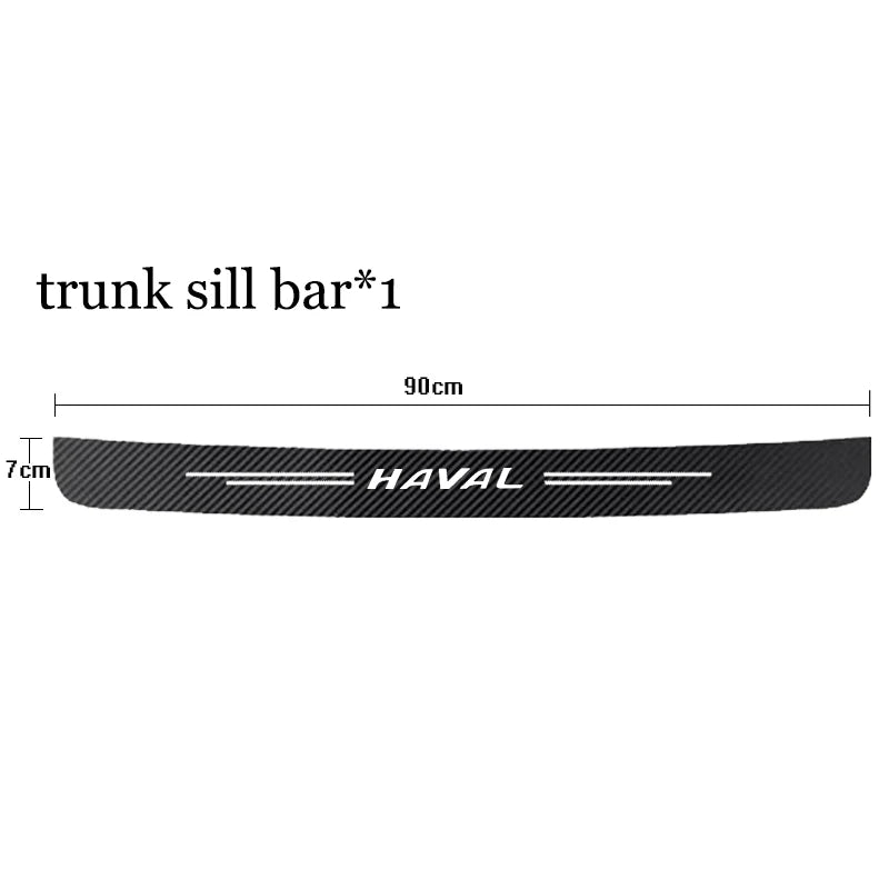 Haval Door Sill Protector – Carbon Fiber Anti-Scratch