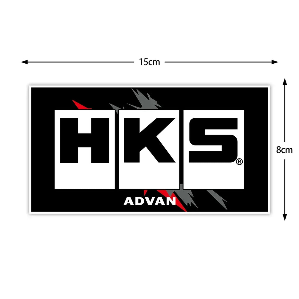 HKS JDM Racing Sticker – Car & Motorcycle Decal Accessory