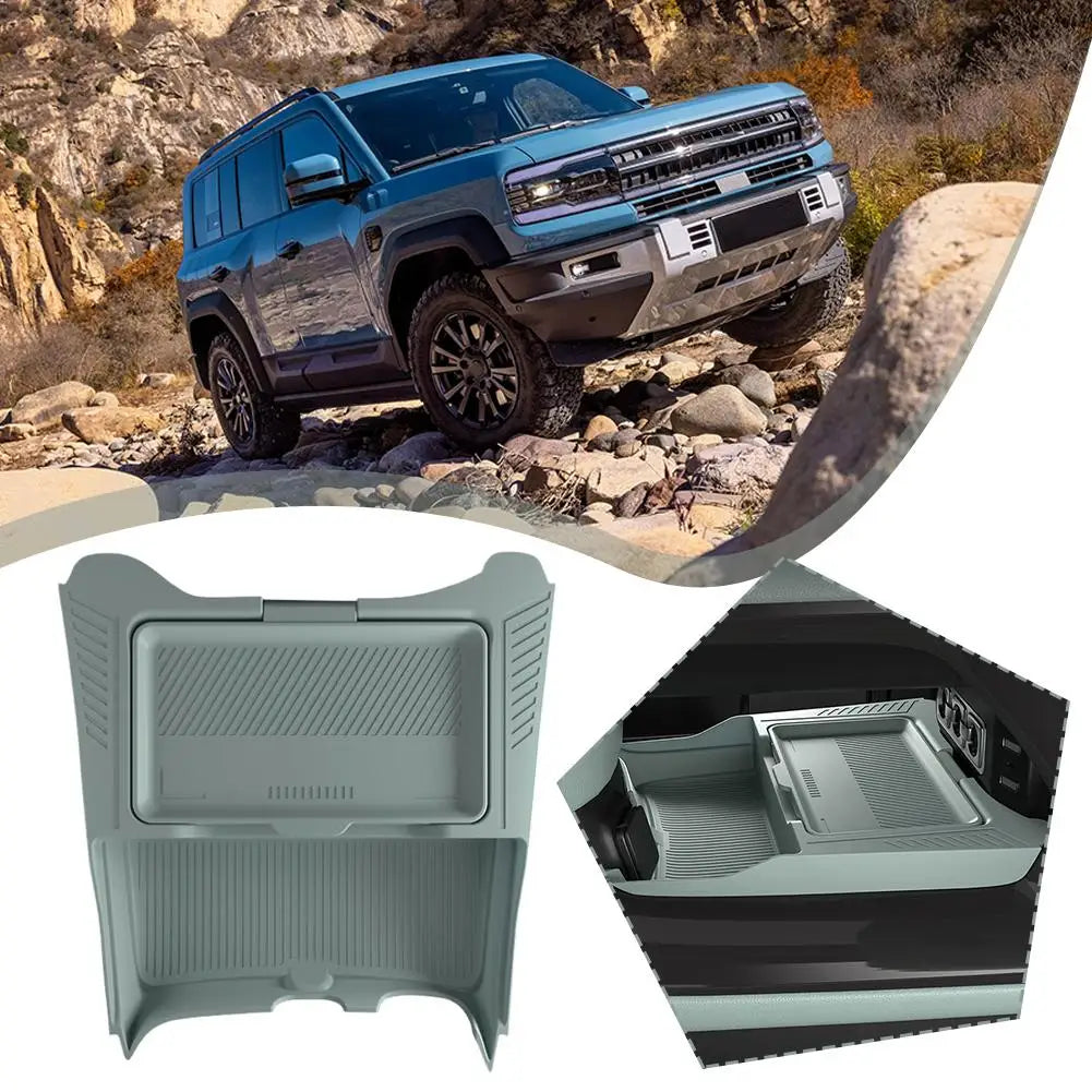 BYD Leopard 5 Storage Box – 2024-2025 Dual-Layer Central Console Organizer