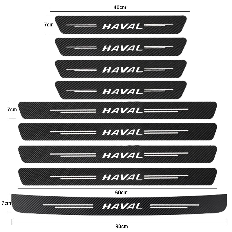Haval Door Sill Protector – Carbon Fiber Anti-Scratch