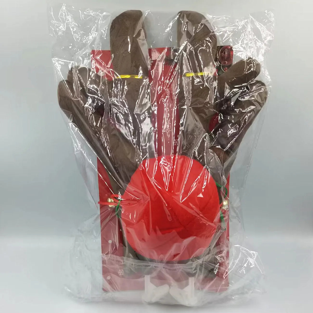 Christmas Car Antler Decor – Festive Elk Roof Decoration