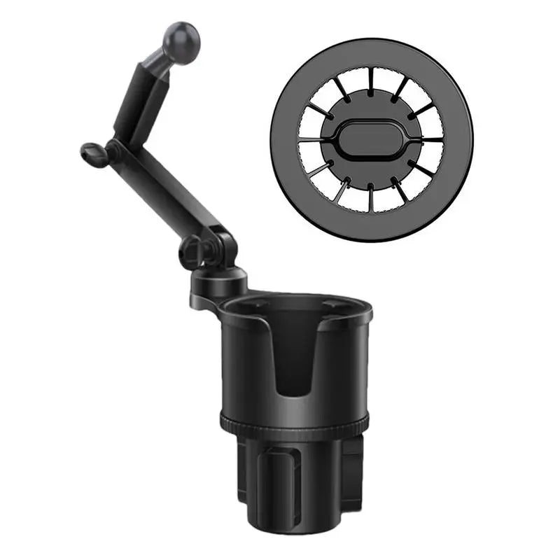 Car Cup & Phone Holder – 360° Magnetic Mount