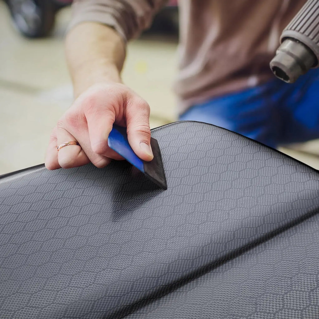 Black Forged Carbon Fiber Vinyl Wrap – Honeycomb Car Film