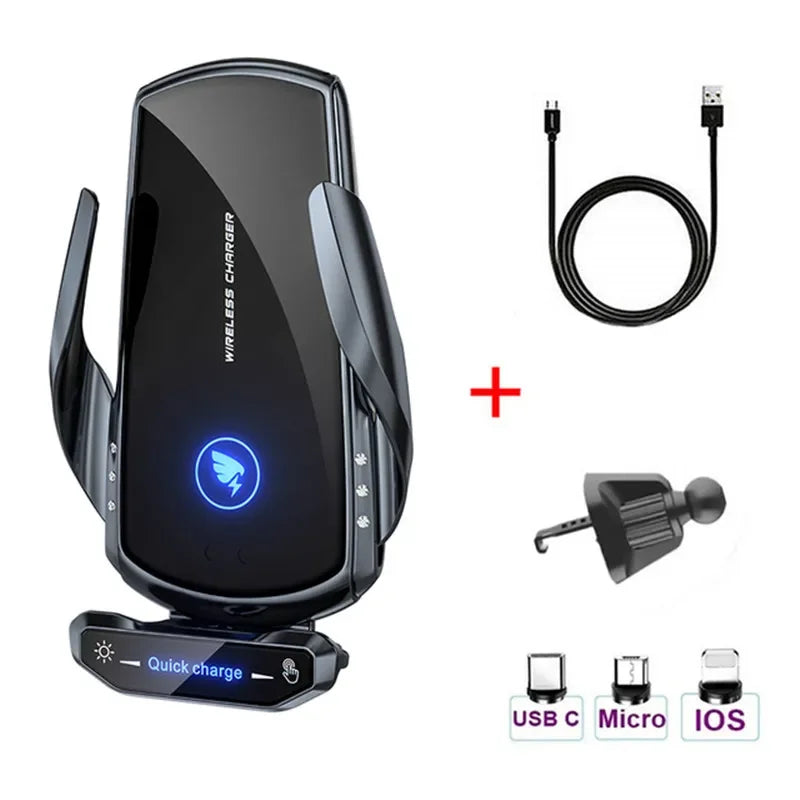 Wireless Car Charger – 15W Fast Charging Mount