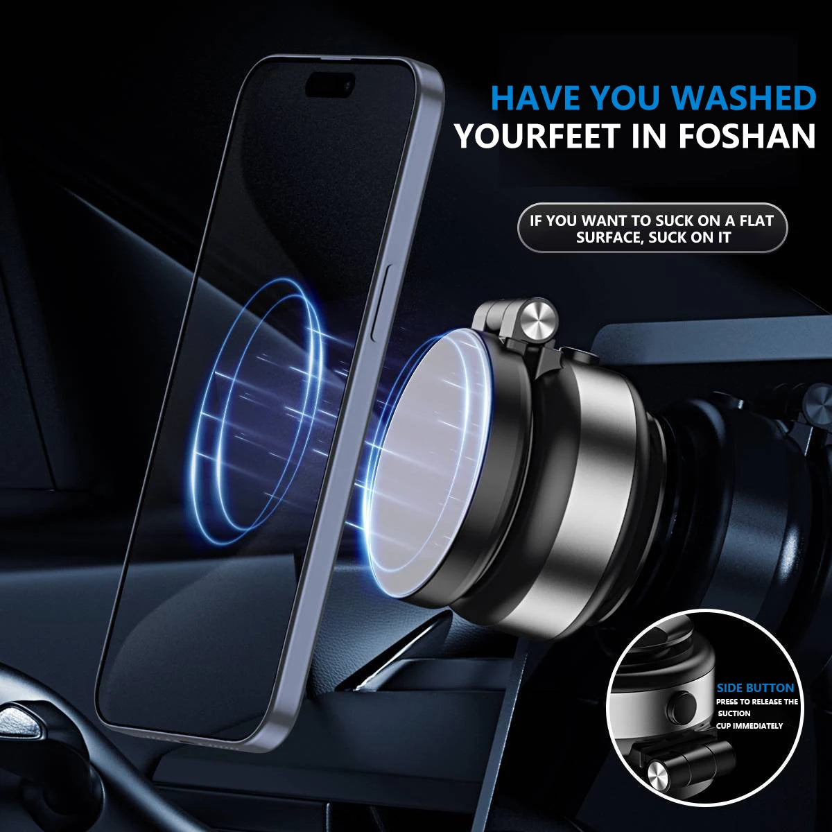 Vacuum Magnetic Car Holder – Universal Phone Mount