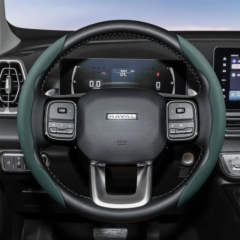 GWM Haval H5 Steering Wheel Cover – 2025 Leather Edition