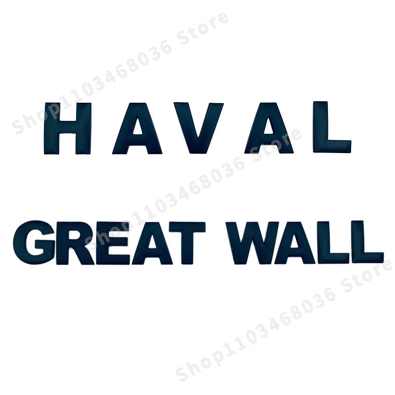 Haval 3D Metal Emblem – Hood & Trunk Badge Sticker