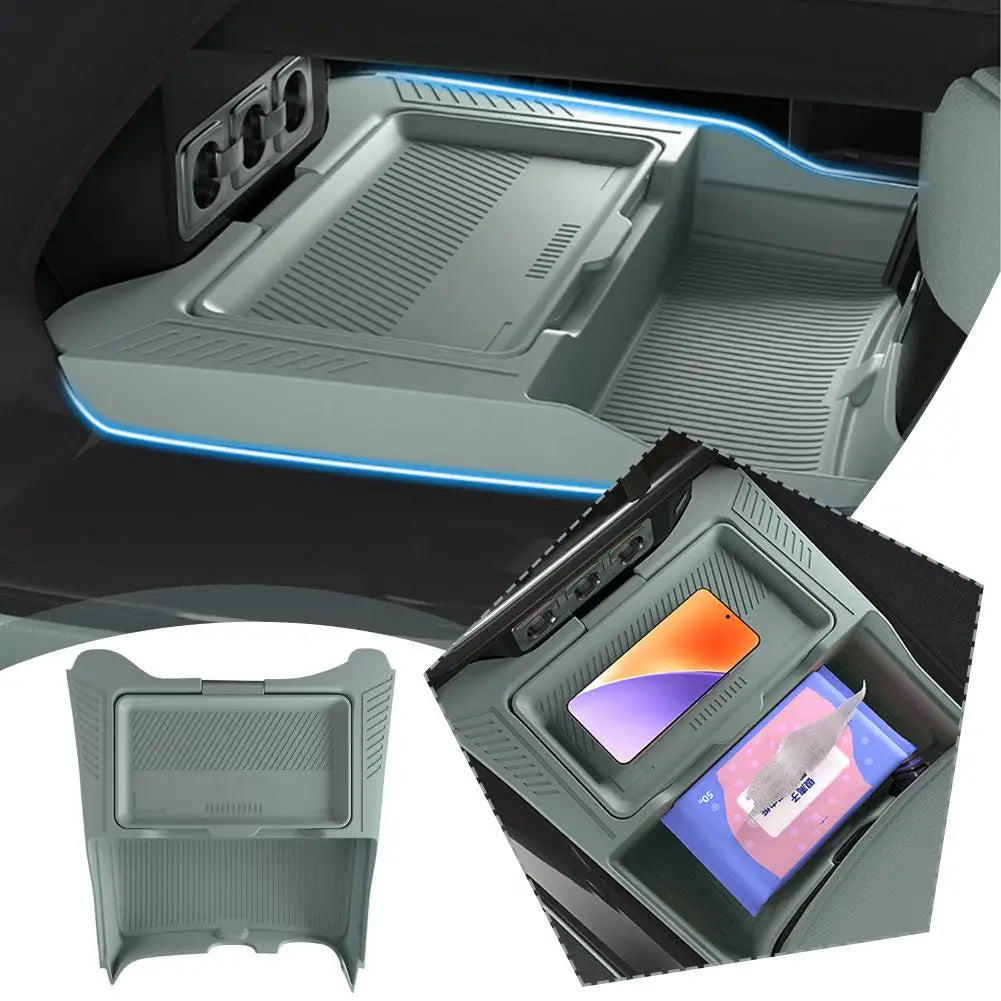 BYD Leopard 5 Storage Box – 2024-2025 Dual-Layer Central Console Organizer