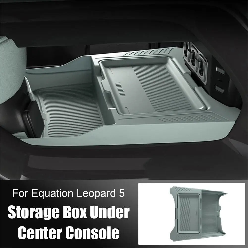 BYD Leopard 5 Storage Box – 2024-2025 Dual-Layer Central Console Organizer