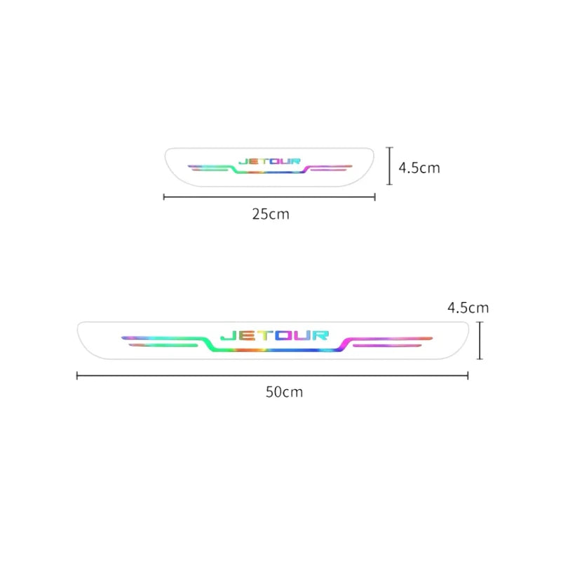 Jetour T2 Door Sill Sticker – 2024 Colorful Edition