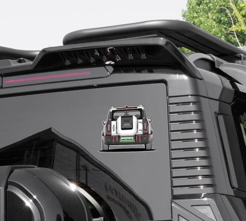 Jetour T2 Rear Window Warning Sticker – 2024 Traveller