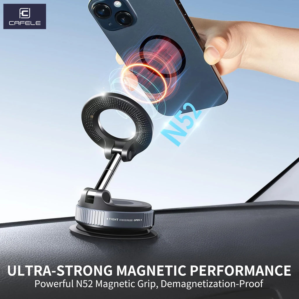 Magnetic Phone Holder – Foldable Car Mount