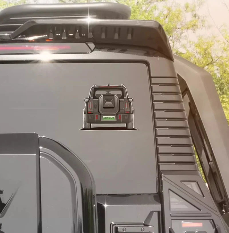 Jetour T2 Rear Window Warning Sticker – 2024 Traveller