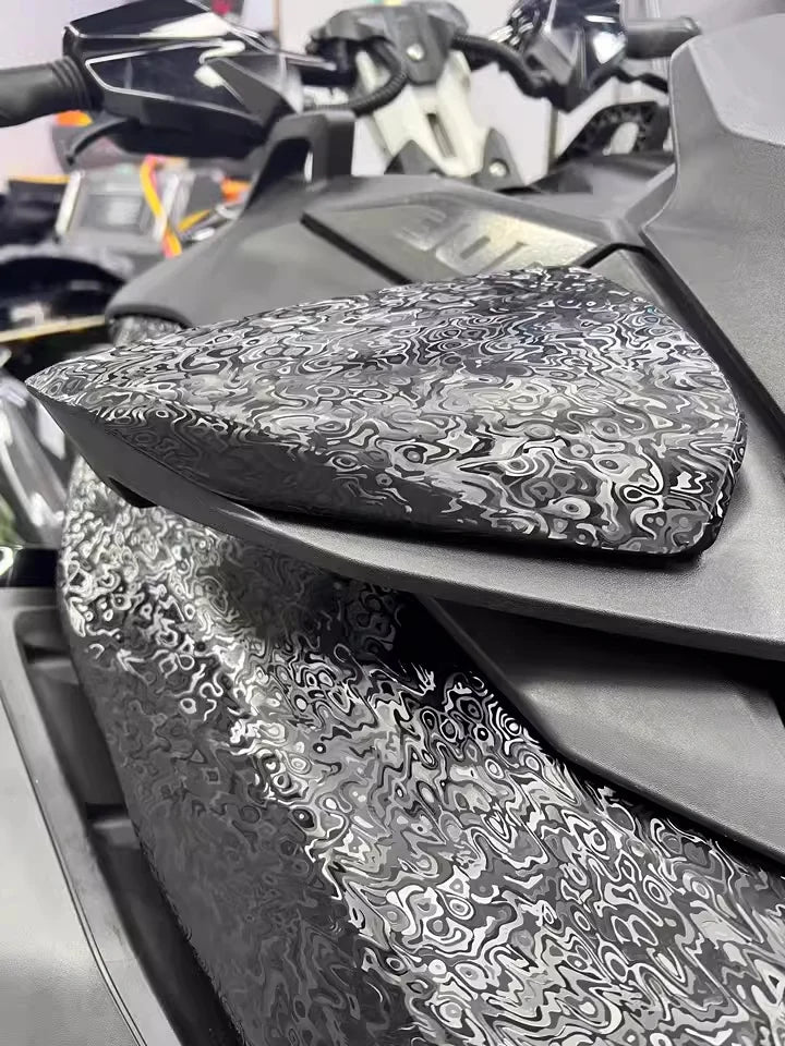 Black Forged Carbon Fiber Vinyl Wrap – Honeycomb Car Film