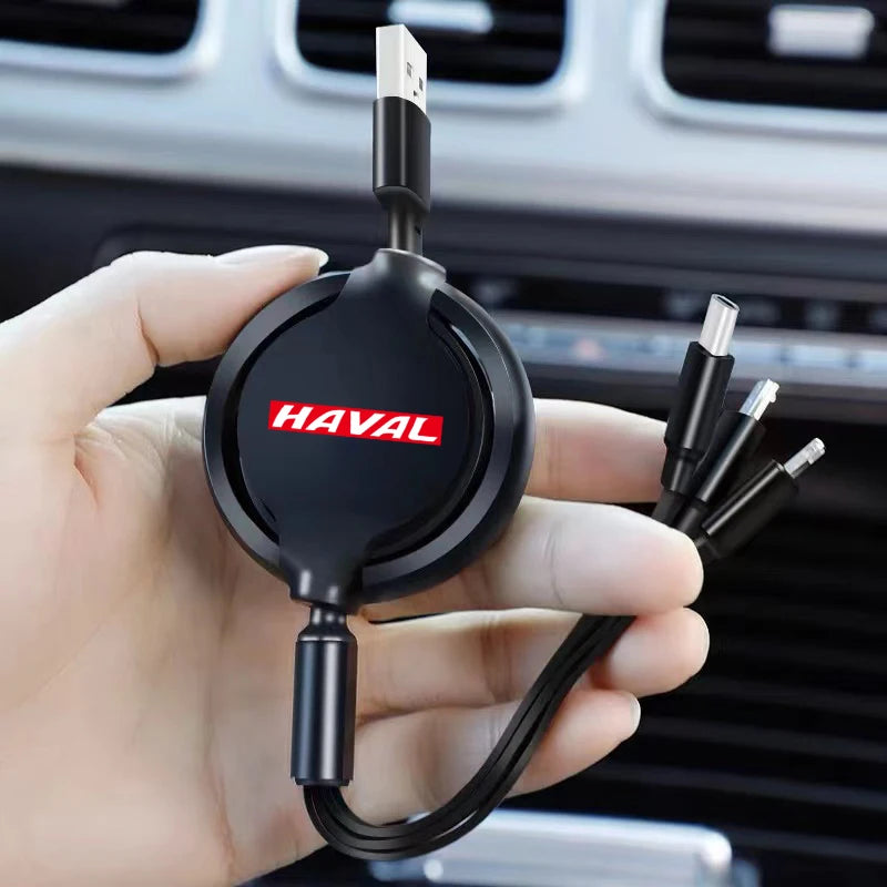 Haval H5 3-in-1 Fast Charger – USB Type-C Data Cable