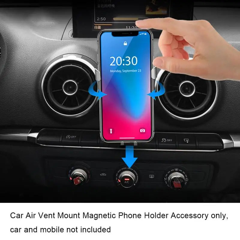 Audi A3 S3 Car Phone Holder – 360° Magnetic Vent Mount