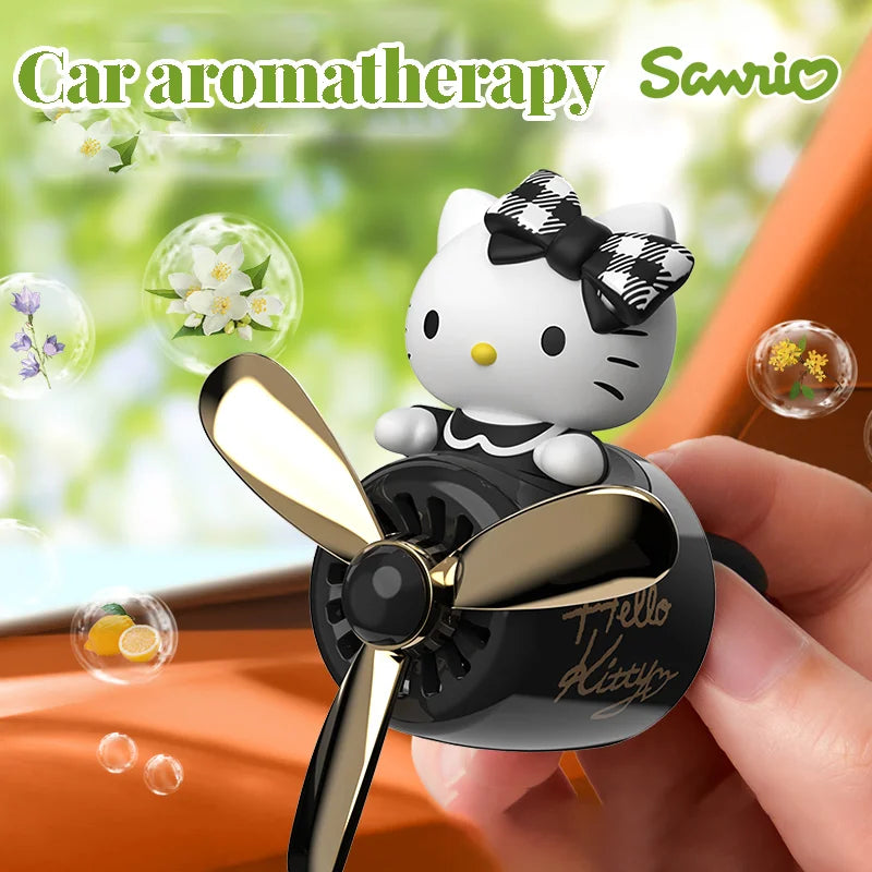 Hello Kitty Car Air Freshener – Rotating Propeller Vent Decor