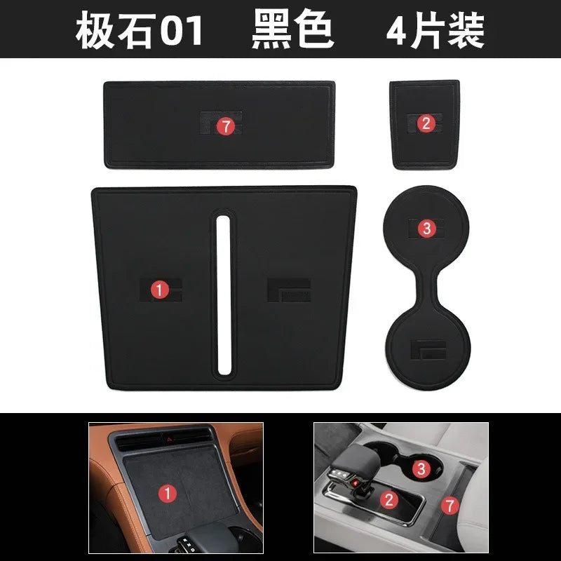 Geely Rox 01 Door & Cup Mat Set – Center Console Pads