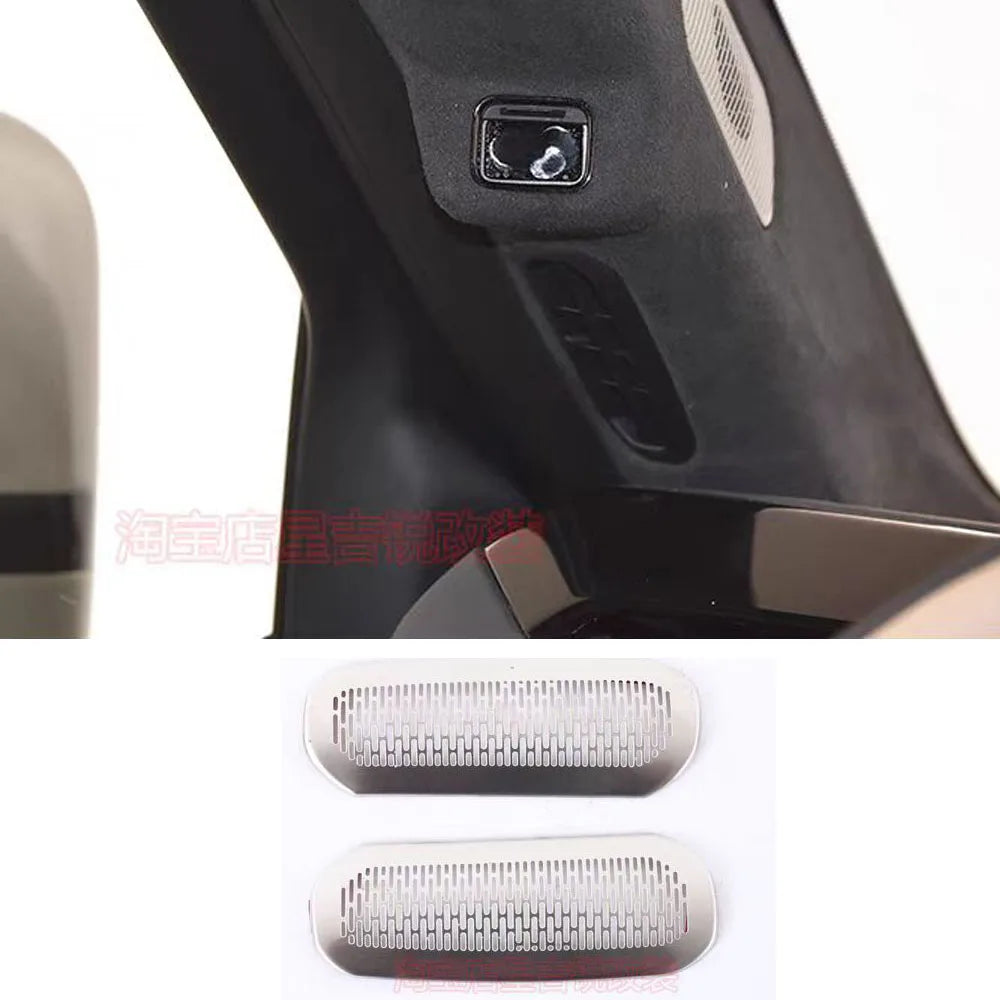 BYD Leopard 8 Horn Cover – Stainless Steel Black Titanium Trim