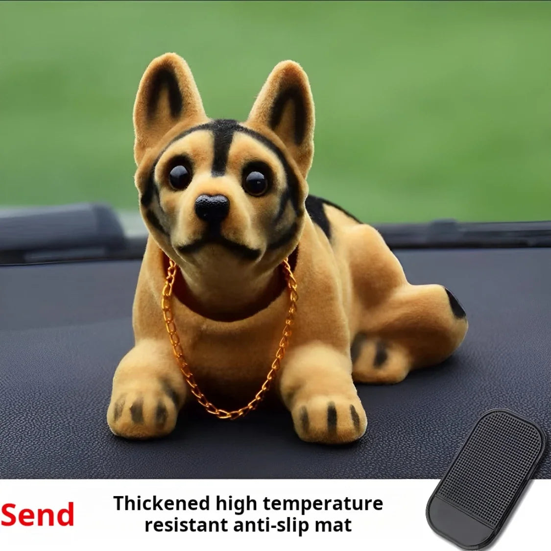 Simulation Puppy Car Ornament – Shaking Head Console Decor